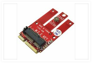 DT-134E PCIe and USB Base M.2 Wireless Module to miniPCIe Motherboard