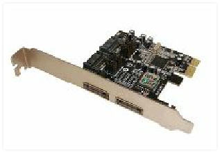 SLPE1635 PCIe 2 Ports eSATA or 2 Ports SATA Adapter SIL3132