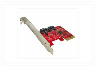 PE-115A 2x SATA III 6Gbps AHCI Port-Multiplier-Aware Low Profile PCIe Host Adapter