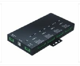 USB2-4COMi-SI-TB Hi-Speed 4-Port USB to Serial Adapter (Terminal Block, RS-232/422/485) with Metal Case and Optical Isolation