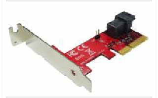 PE-131 PCIe 3.0 x4 Host Adapter with miniSAS HD 36P for U.2 PCIe-NVMe SSD