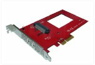 PE-132 PCIe 3.0 x4 Host Adapter for U.2 PCIe-NVMe 2.5” SSD Mounting