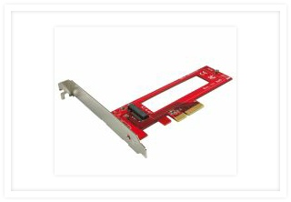 PE-152 PCIe 3.0 x4 Host Adapter for M.3 NGSFF NF1 NVMe 110mm SSD