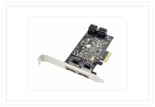 SLPE1647B PCIe 4 Ports SATA3 2 Ports eSATA3 Raid Adapter 88SE9230