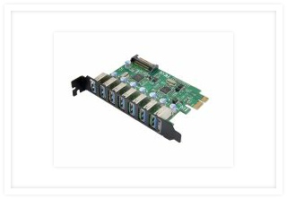 SLPS3040 PCIe 7 Ports USB 3.0 Adapter Card NEC 720201