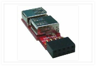 UB-109 Motherboard 2x5 USB2 Pin Header to 2 USB A-type Adapter