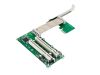 PCIe to dual PCI Riser Adapter