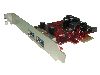 4 Ports USB 3.0 External x2 & Internal x2 Low Profile PCIe Host Adapter