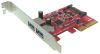 USB3.1 10Gbps Superspeed+ Low Profile PCIe x4 Host Adapter
